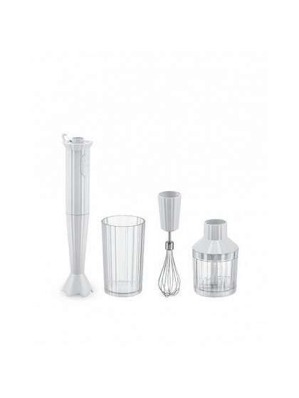 Alessi, Set frullatore a immersione Pliss bianco